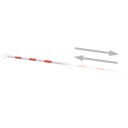 Uttrekkbare stenger 2 stk plast 116-197 cm
