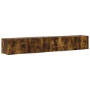  TV Veggskap 2 pcs Røkt eik 60 x 31 x 29.5 cm Konstruert tre
