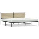  Sengeramme i metall uten madrass sonoma eik 193x203 cm 8721102953095