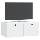  Vegghengt TV skap 78,5 x 41 x 30 cm Hvit Konstruert tre