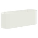 vidaXL Hevet Hagebed Hvit 120 x 40 x 40 cm