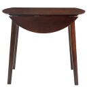 vidaXL Klaffebord rund MDF brun