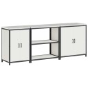  Kjøkkenoppbevaringssett med hylle 3 pcs Hvit 240 x 50 x 92 cm