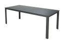 Tunis ute spisebord 205x90 cm rektangulært   Svart/Svart