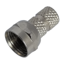 DELTACO F-KONTAKT TWIST-ON KABELADAPTER 5,6MM RG-59, 2 STK