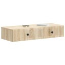 vidaXL Vegghengt Sidebord Sonoma eik 87,5 x 34,5 x 17 cm