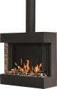 Bellfires Box Gas 73-52 gasspeis for benk - panorama med glass på tre sider
