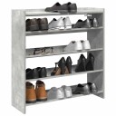  Skohylle betonggrå 80x25x81 cm konstruert tre 8721158649393