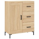 vidaXL Skjenk sonoma eik 69,5x34x90 cm konstruert tre