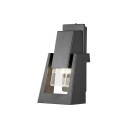Konstsmide Potenza vegglampe ned - aluminium grå