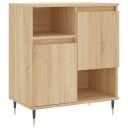 vidaXL Skjenk sonoma eik 60x35x70 cm konstruert tre