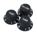 Fender Vol&Tone Original Stratocaster Potiknöpfe Set schwarz