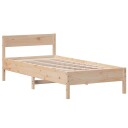  Sengeramme med hodegavl 75x190 cm heltre furu 8721012429260