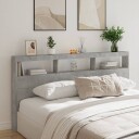  Hodegavl skap med LED betonggrå 200x17x102 cm 8721012465350