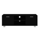 vidaXL TV-benk svart 120x40,5x35 cm konstruert tre