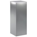 vidaXL Planteholder Sølv 30 x 30 x 80 cm Stål