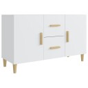 vidaXL Skjenk hvit 100x36x60 cm konstruert tre