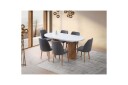 Samtens Spisebord 180 cm Oval - Hvit