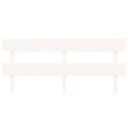 vidaXL Sengegavl hvit 184x3x81 cm heltre furu