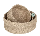 Elin brødkurv twist ø20 cm jute naturgrå