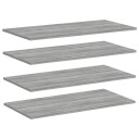  Vegghyller 4 stk grå sonoma 80x40x1,5 cm konstruert tre 8721012209503