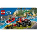 Lego City Firehjulsdrevet Brannbil Med Redningsbåt 60412