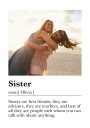 Custom Sister Definition Plakat Plakat / 70x100cm