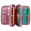 TOPModel Triple Pencil Case with Glitter GLITTER QUEEN  0412527 
