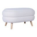 Puff/bord HOME4YOU Hana 87x48,5x46 cm Hvit, med oppbevaring - Hvit