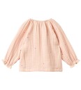 Wheat Genser Muslin Merle Powder Hearts Wheat 1½ år 86 Genser Rosa
