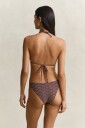GANT Monogram Print Bikini Hipster Brown XS
