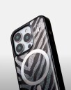 Ideal Of Sweden Clear MagSafe Case iPhone 16 Pro Zebra Mystique