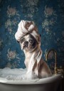 Pampered Dog Bath Plakat / 70x100
