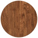  Bordplate Lys Brun Ø 30 x 2,5 cm Massivt Eiketre