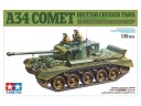Tamiya 1/35 A34 Comet Britisk Krysserpanservogn Modellbyggesett