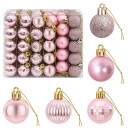 vidaXL Juleballsett 150 stk. Rosa 3 cm Polystyren