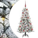  Kunstig sammensatt juletre med 150 LED grønn 150 cm PE og PVC