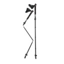 Silva Adjustable Running Poles Carbon 100-120cm 100 - 120 cm, Black