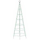vidaXL LED juletre 180 cm 168 LED-lys Flerfarget jern Svart