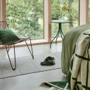 Pappelina Lea teppe Linen/Pine/Vanilla 70 x 150 cm
