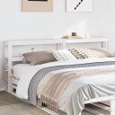  Hodegavl med hyller hvit 180 cm heltre furu 8721102853517