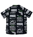 Quiksilver Skjorte Viskose Merkur Hals Black Quiksilver 14 år 164 Skjorte K/E Svart