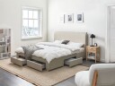 Dobbeltseng Soutrin 160x200 cm   Beige