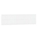  Veggmontert sengegavl hvit 204x3x60 cm heltre furu