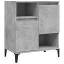 vidaXL Skjenk betonggrå 60x35x70 cm konstruert tre