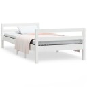 vidaXL Sengeramme hvit 90x190 cm heltre furu