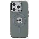 Karl Lagerfeld iPhone 15 Pro Max 6.7" Hardcase IML Metal MagSafe Sort