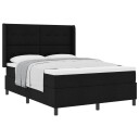  Sengeramme med madrass svart 140x190 cm stoff