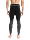 Icebreaker ZoneKnit 200 Leggings M'sblack/jet hthr/cb XL