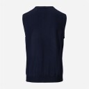 Sleeveless Cardigan Vest Dark Navy